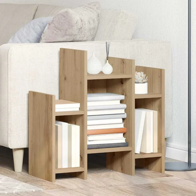 vidaXL Bijzetkast Artisan Eiken 60 x 26 x 60 cm Bewerkt hout, foto 2
