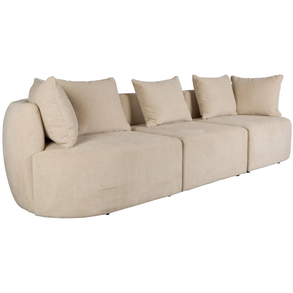 Dutchbone Rocca 4-zitsbank beige, foto 4