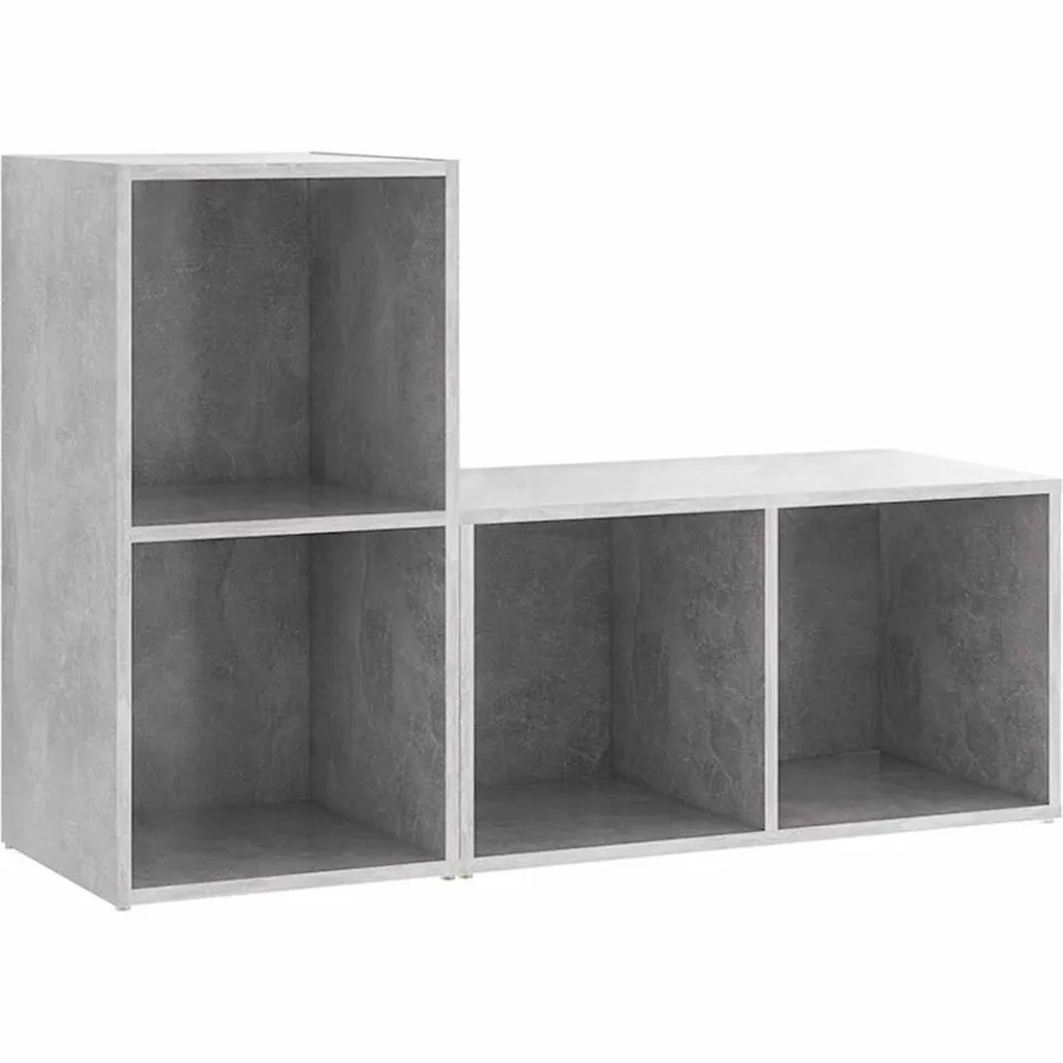 vidaXL Tv-meubelen 2 st 72x35x36,5 cm bewerkt hout betongrijs grijs, foto 3