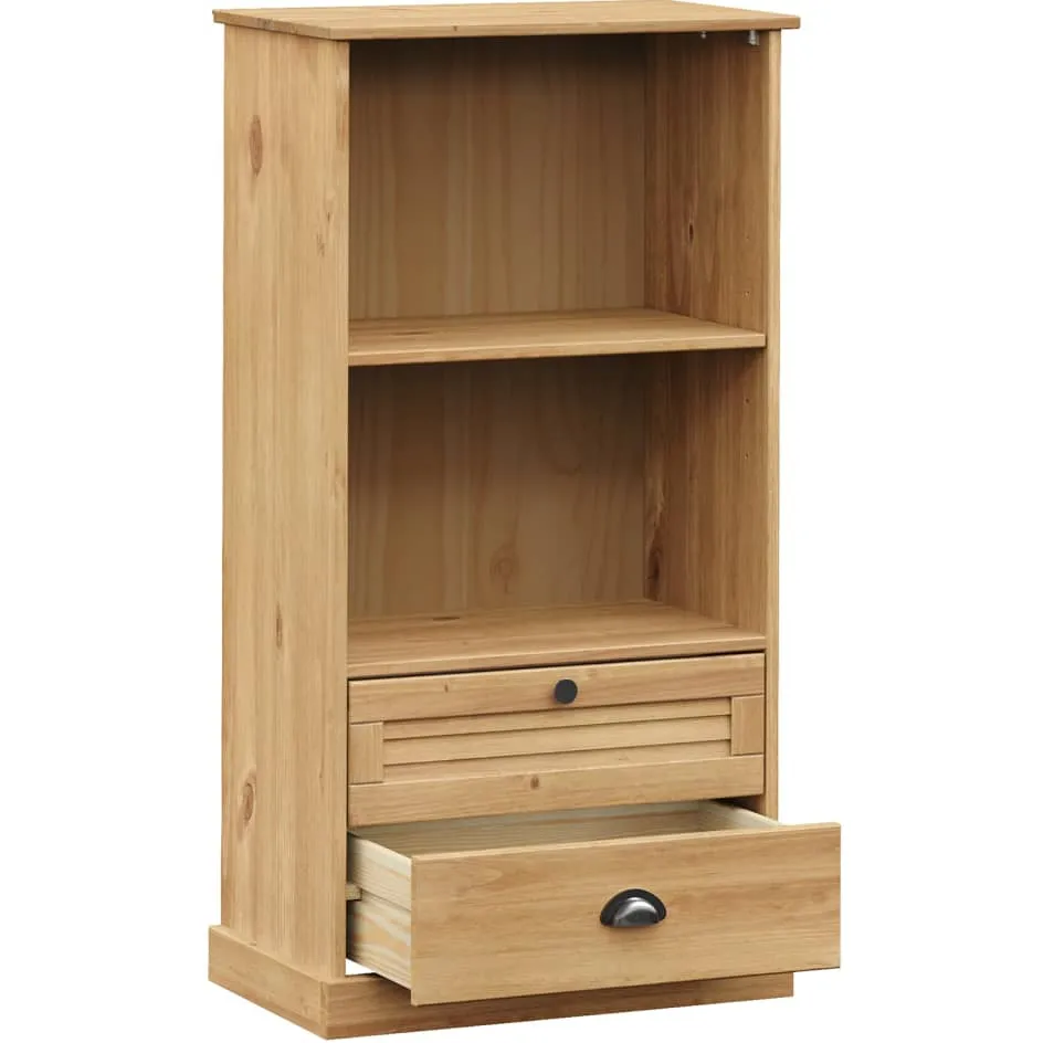 vidaXL Boekenkast VIGO 60x35x114,5 cm massief grenenhout bruin, foto 4