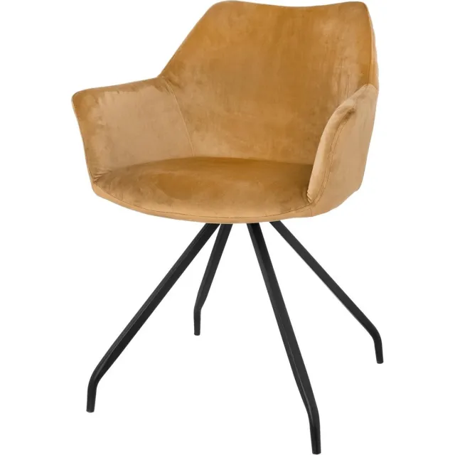 Riverdale eetkamerstoel Ava - Caramel - 82cm hoog