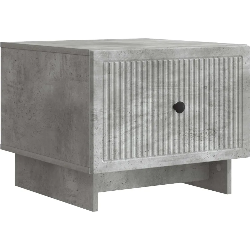 vidaXL Salontafel Betongrijs 49 x 50 x 40 cm Bewerkt hout grijs, foto 3