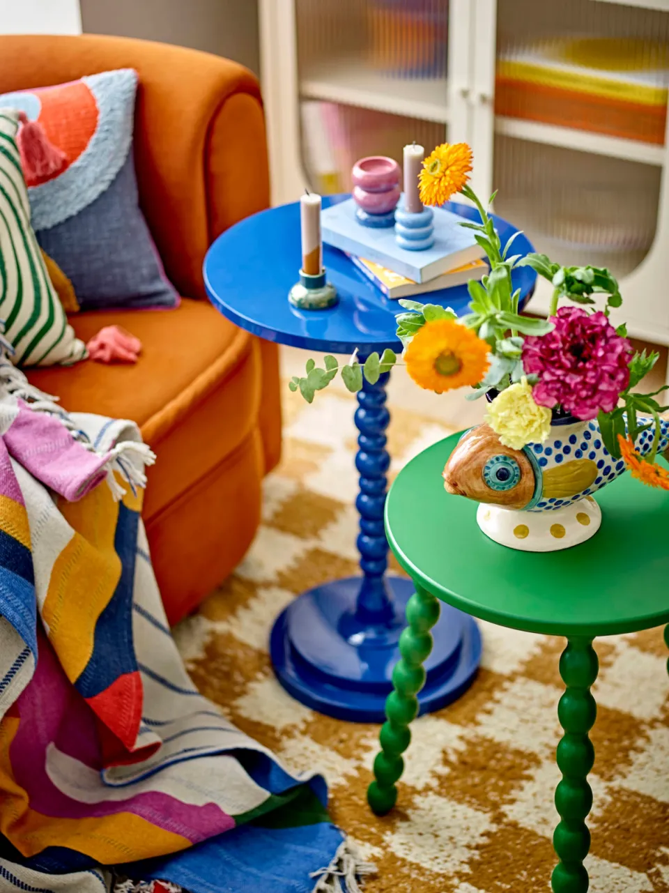 Bloomingville Ellar bijzettafel blauw, foto 2