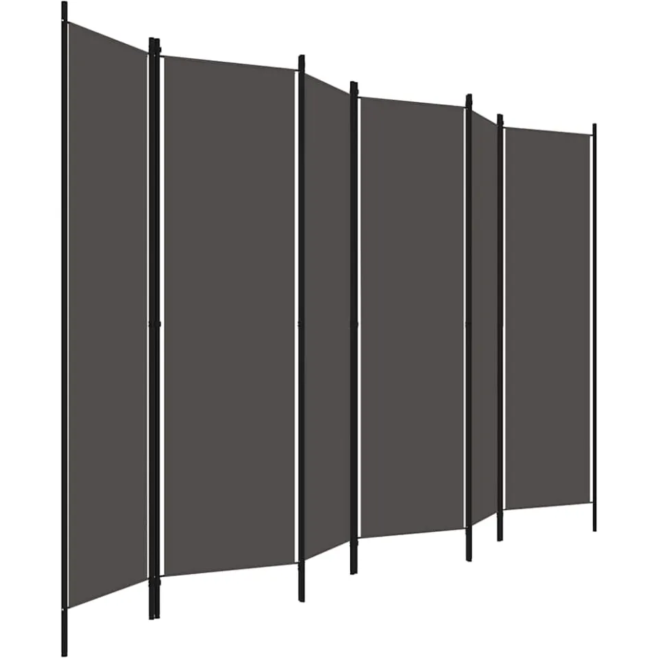 vidaXL Kamerscherm met 6 panelen 300x180 cm antraciet, foto 4