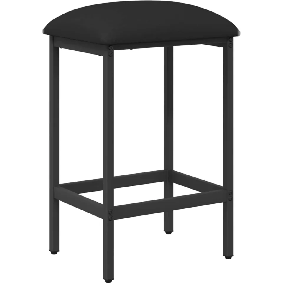 vidaXL Barkruk Zwart 40 x 32 x 74 cm Bewerkt hout, foto 3