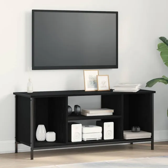 vidaXL TV-kast 102 x 35 x 45 cm Zwart Eiken Bewerkt hout, foto 2