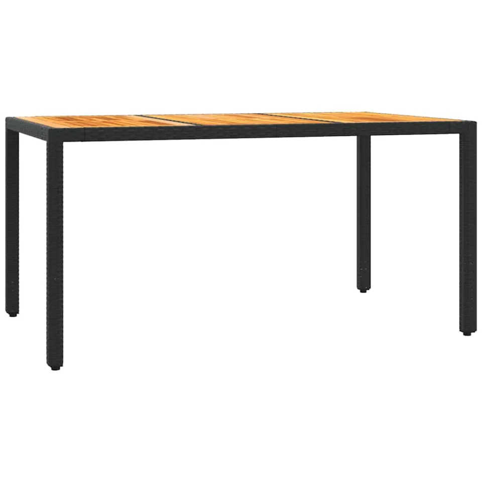 vidaXL 7-delige Tuinset met kussens poly rattan zwart, foto 4