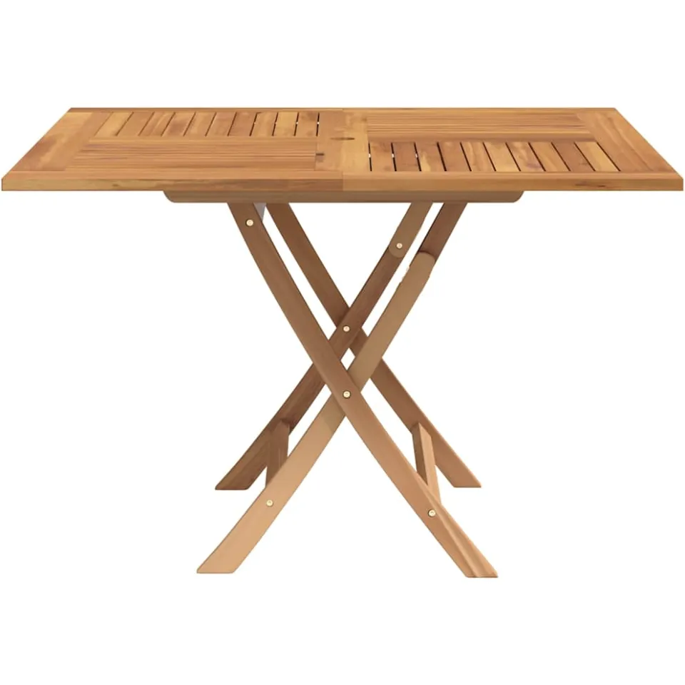 vidaXL Tuintafel inklapbaar 110x110x75 cm massief teakhout bruin, foto 4