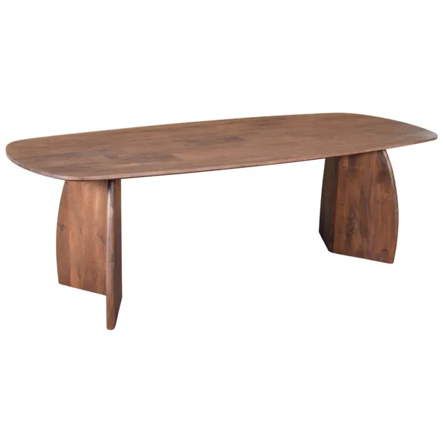 DÉJA Living Eettafel Majada - Deens Ovaal Donkerbruin Hout - 240x100x76cm