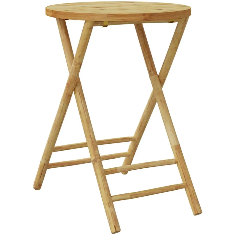 vidaXL Tuintafel inklapbaar Ø 55x75 cm bamboe Bruin
