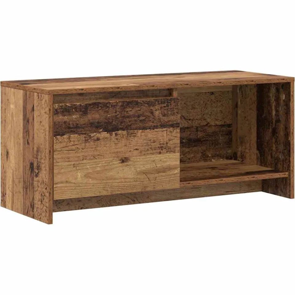 vidaXL Tv-meubelset 90 x 35 x 40 cm Oud Hout Bewerkt hout bruin, foto 3