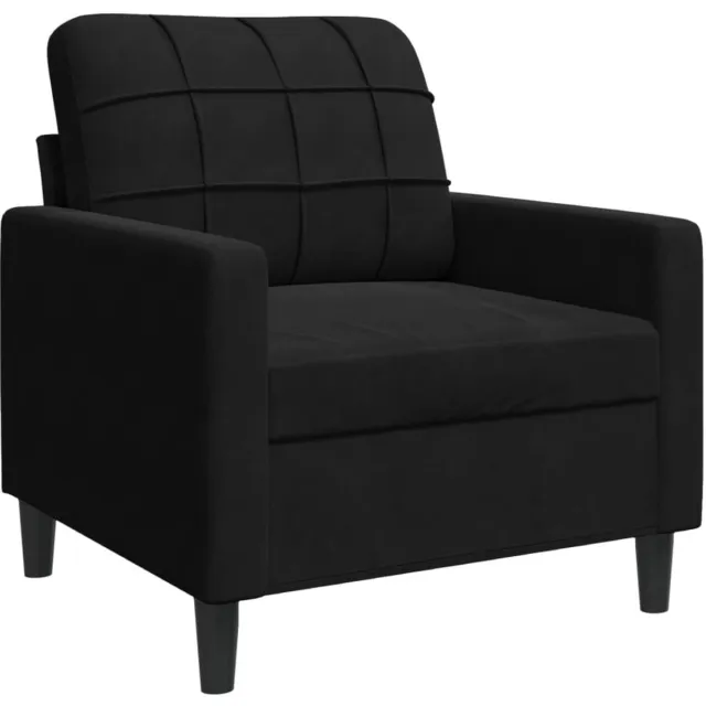 vidaXL Fauteuil - 60 - cm - fluweel - zwart