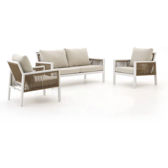 Manifesto Furniture Manifesto Alzano stoel-bank 3-delig Wit