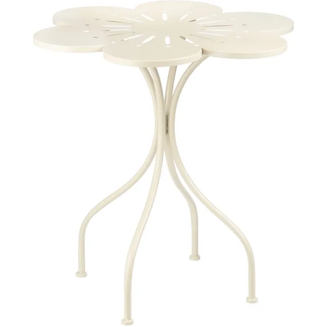Mica Decorations Fleuri Bistrotafel - H73 x Ø70 cm - IJzer - Beige