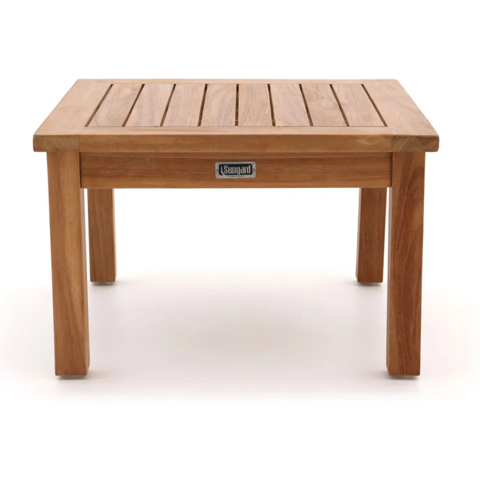 Bellagio tuinmeubelen Sunyard Wales bijzet tuintafel 60x60x38cm bruin, foto 3