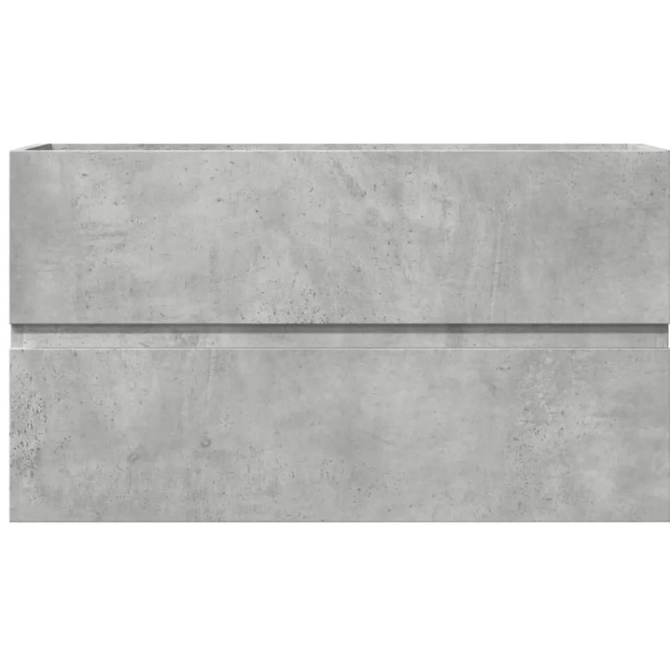 vidaXL Badkamerwandkast 80x38,5x45 cm bewerkt hout betongrijs grijs, foto 4