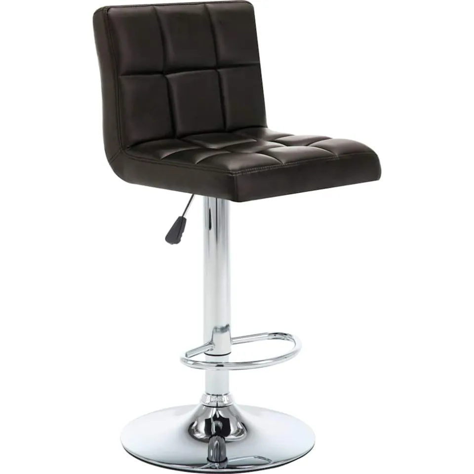 vidaXL Barstoelen 2 st kunstleer bruin, foto 3