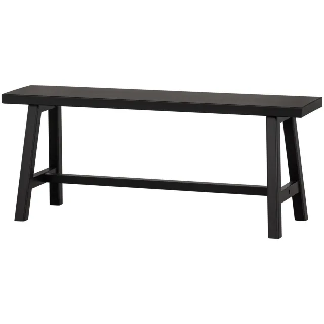 WOOOD Imme bankje grenen zwart black