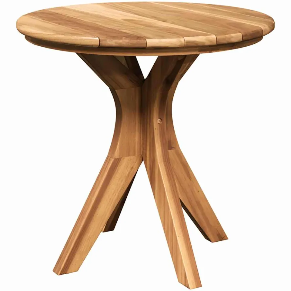 vidaXL Bijzettafel Bruin 55 x 55 x 51 cm Massief Teakhout, foto 3