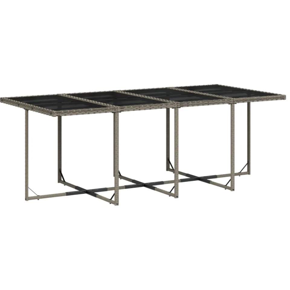 vidaXL 13-delige tuinset met kussens, grijs polyrotan, foto 2