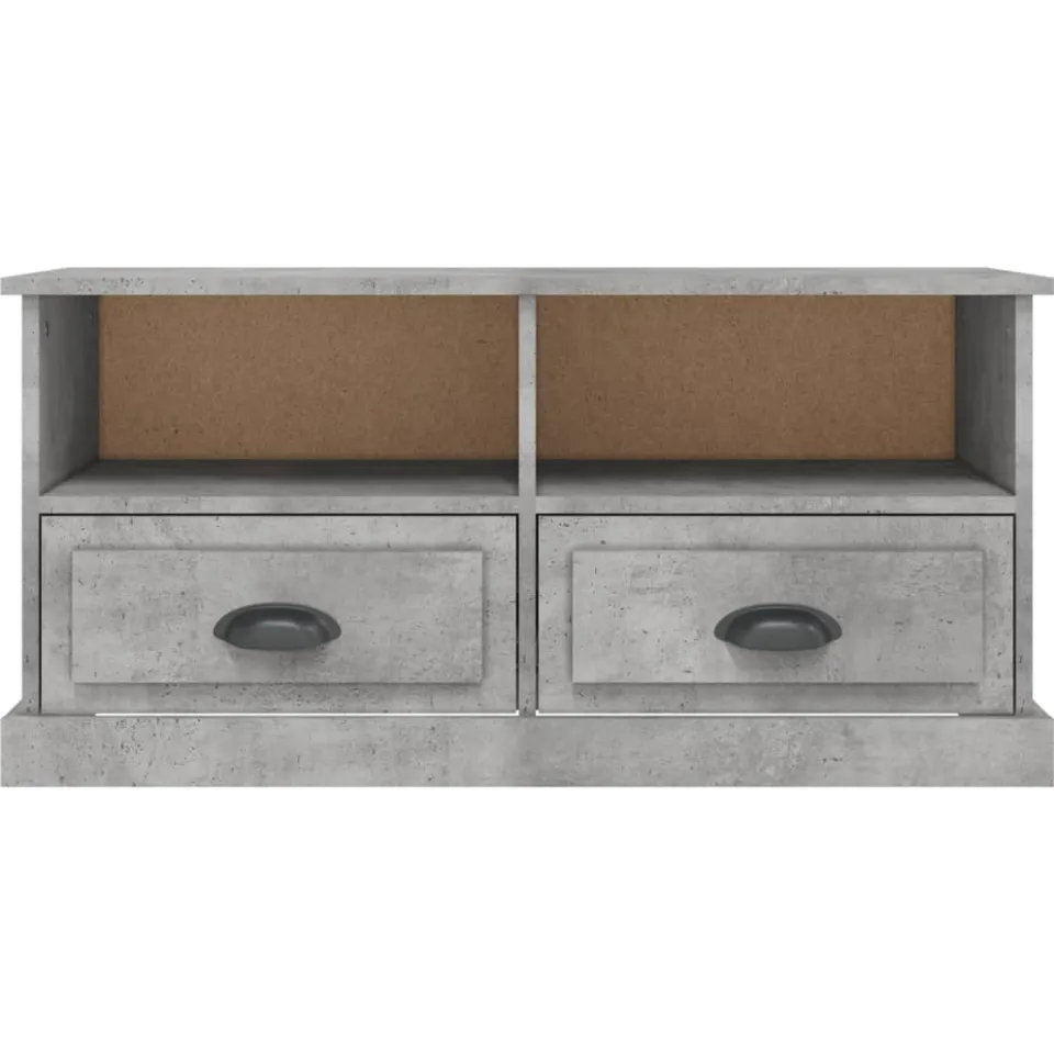 vidaXL Tv-meubel 93x35,5x45 cm bewerkt hout betongrijs grijs, foto 4