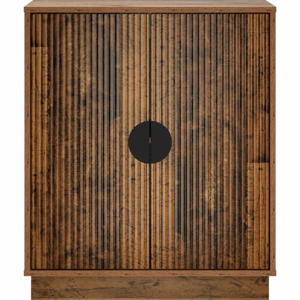 vidaXL Dressoir VENRAY Oud hout 66 x 33 x 77,5 cm Bewerkt hout bruin, foto 4