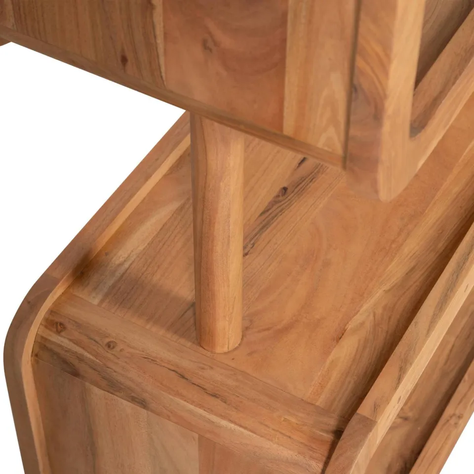 WOOOD Rattle open kast naturel, foto 5