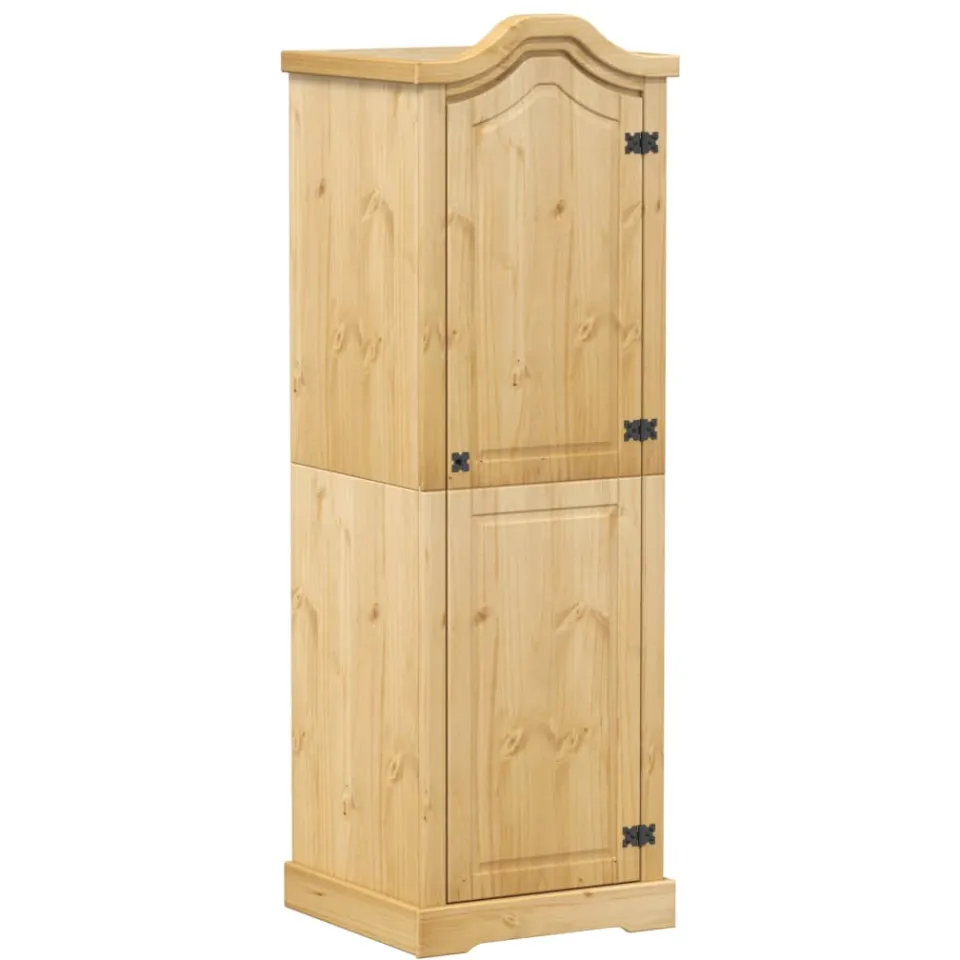 vidaXL Kledingkast Corona 55x52x170 cm massief grenenhout bruin, foto 3