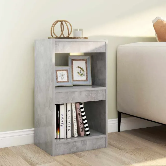 vidaXL Boekenkast/kamerscherm 40x30x72 cm betongrijs