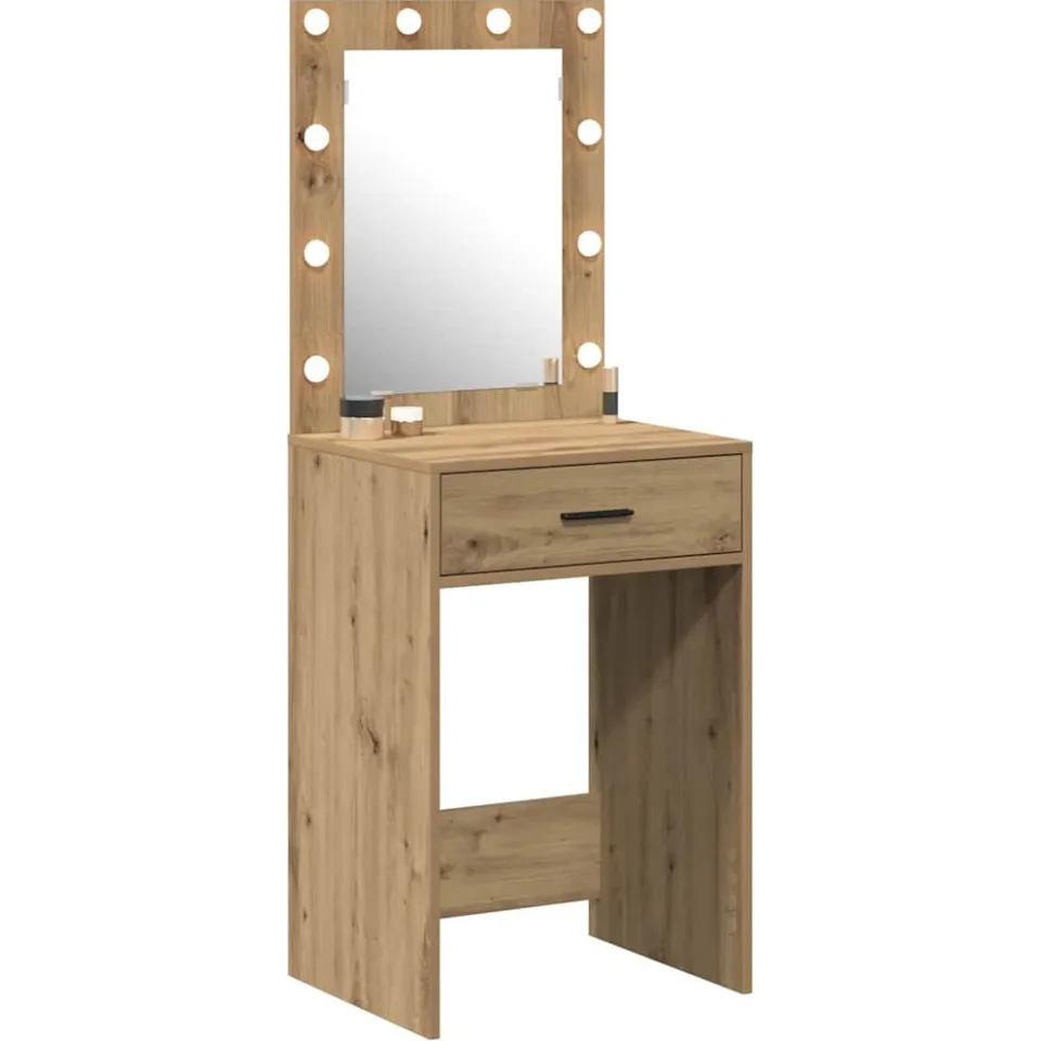 vidaXL Plafondtafel Artisan Eiken 50 x 41 x 135 cm Bewerkt hout Bruin