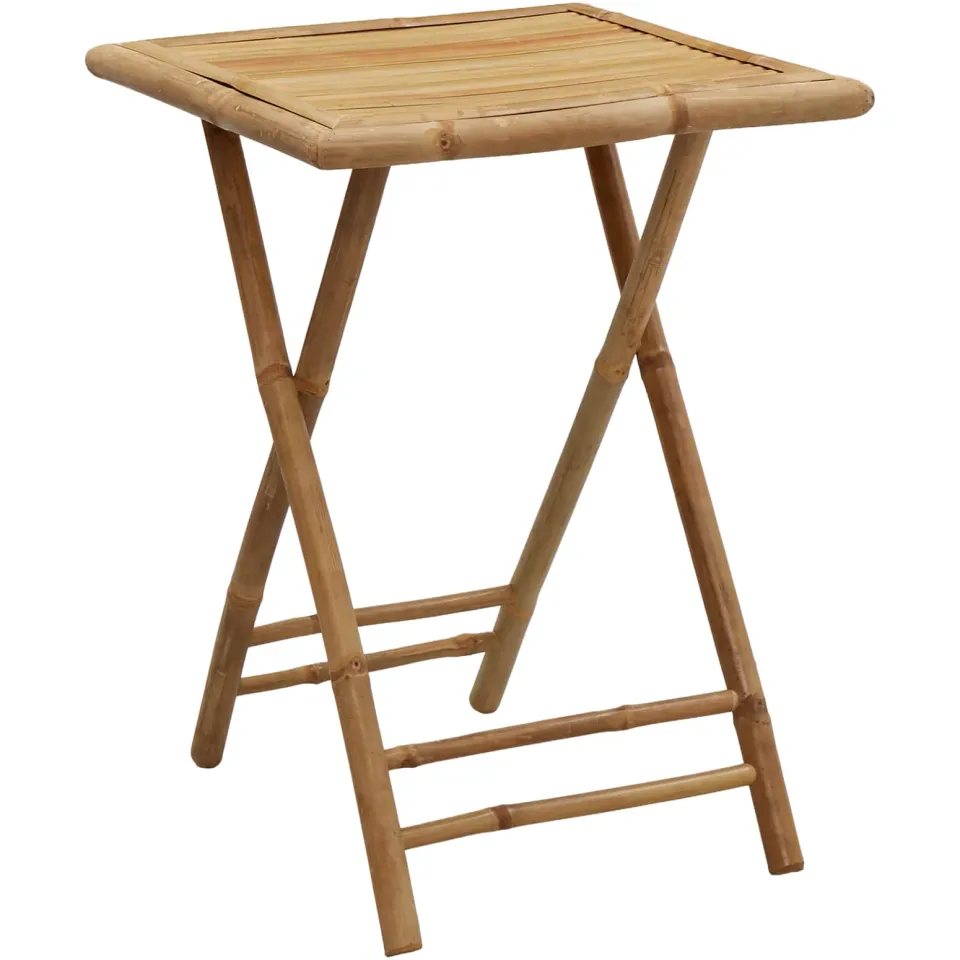 vidaXL Vouwbare tuin eetset 3 st Naturel Bamboe, foto 4