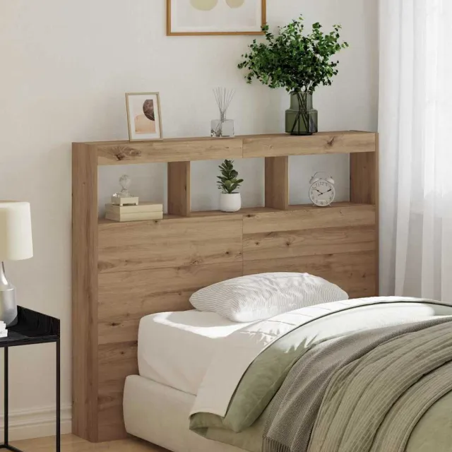 vidaXL Hoofdbord Artisan Eiken Bewerkt hout Bruin