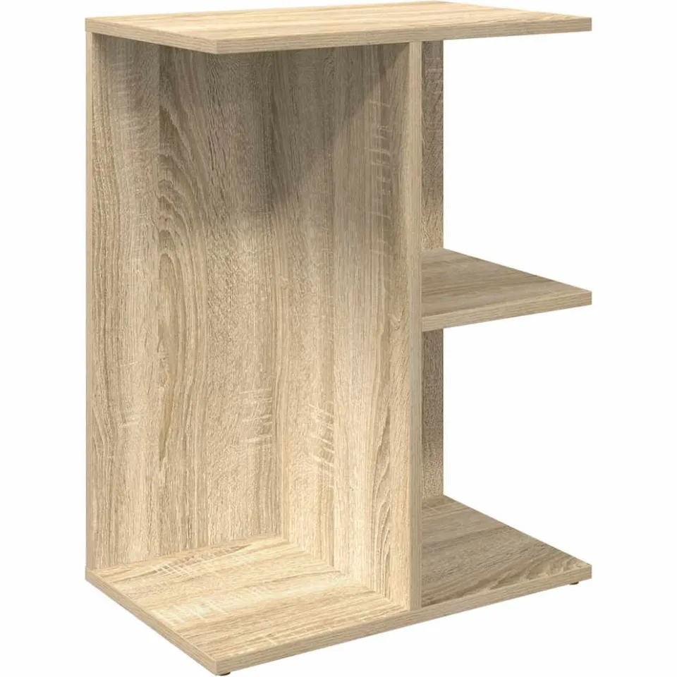 vidaXL Nachtkastjes 2 st 46,5x29x61 cm bewerkt hout sonoma eikenkleur, foto 4
