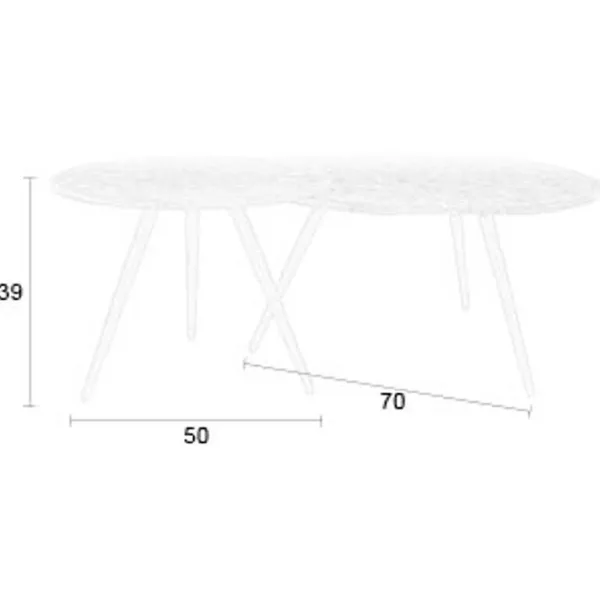 Housecraft Living salontafel (set van 2) Webster donkerbruin, foto 2