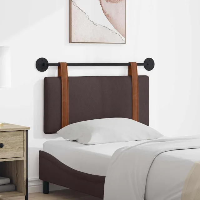 vidaXL Hangend hoofdbord Donkerbruin Antiek PU