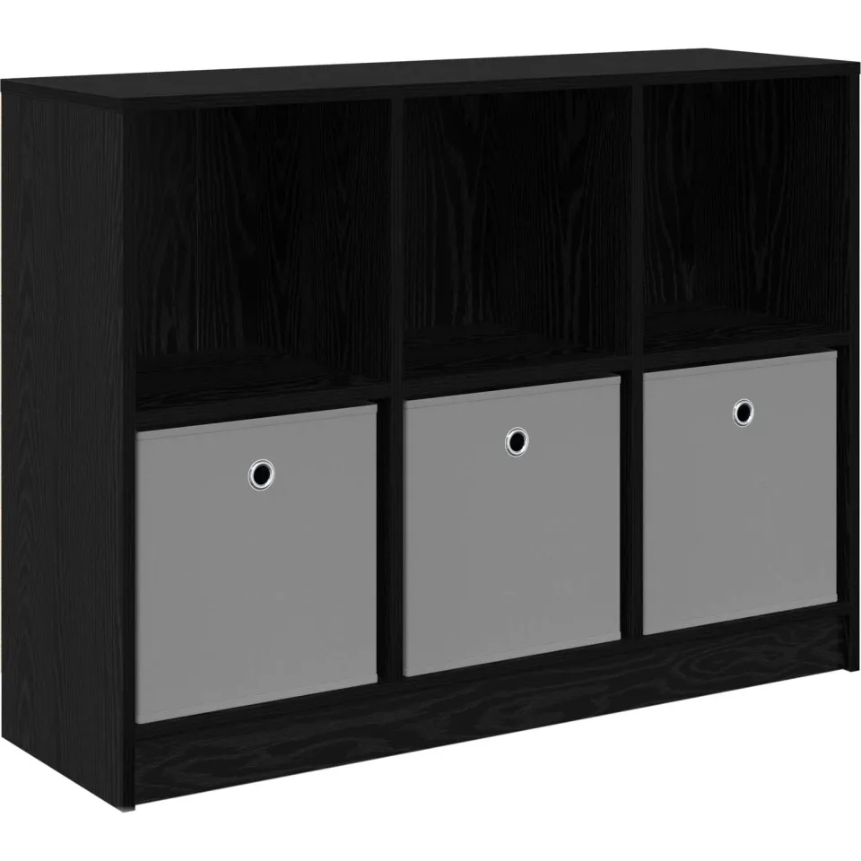 vidaXL Dressoir Zwart Eiken 102 x 32 x 73,5 cm, foto 3