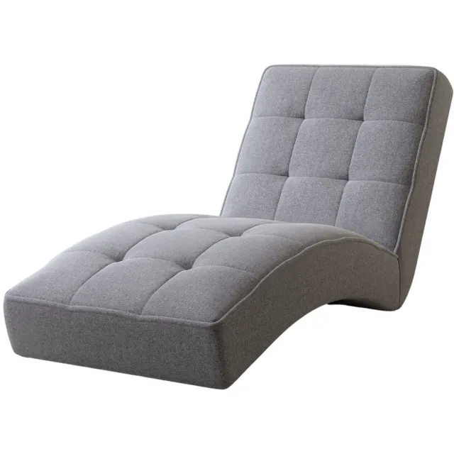 AJE Meubles B.V. Chaise longue LIVANO - Elegante 1-zits ligstoel | Zit- en loungebank voor woonkamer & relaxruimte | Chaiselongue 73x79x170 cm (Grijs - Twist 19)