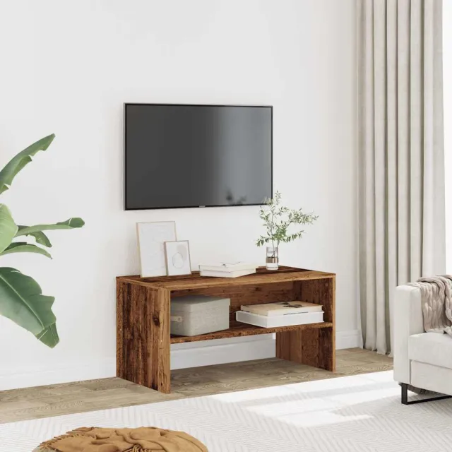 vidaXL Tv-meubel 80x40x40 cm bewerkt hout oud houtkleurig bruin, foto 2