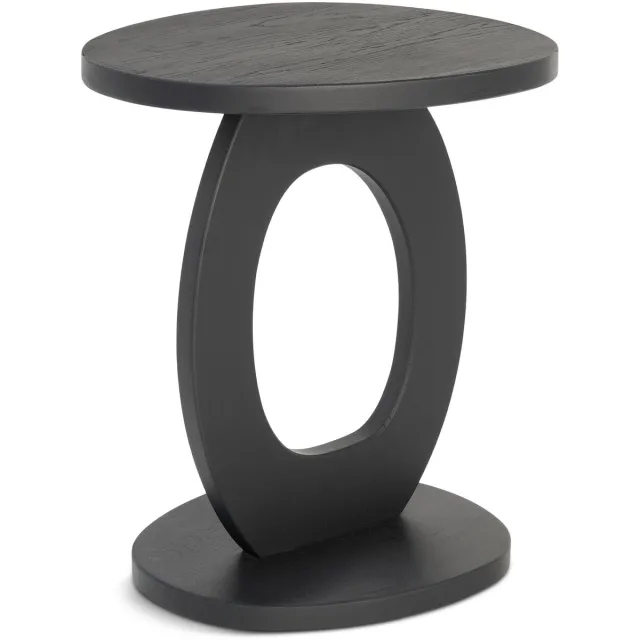 Spinder Design Spinder x Eva van de Ven - ALTO Bijzettafel - Massief Eikenhout - Mat Zwart