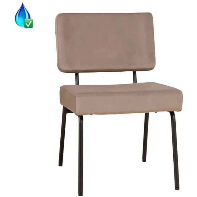 NordXL Stoel Espen taupe velvet