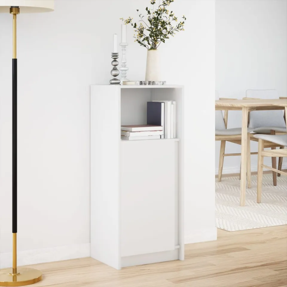 vidaXL Dressoir met LED 42,5x34x100 cm bewerkt hout wit, foto 2