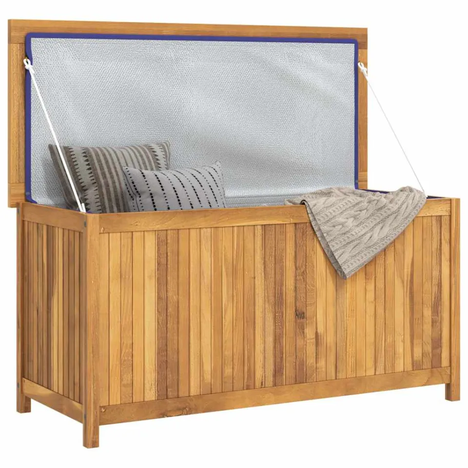 vidaXL Tuinbox 114x50x58 cm massief teakhout Bruin