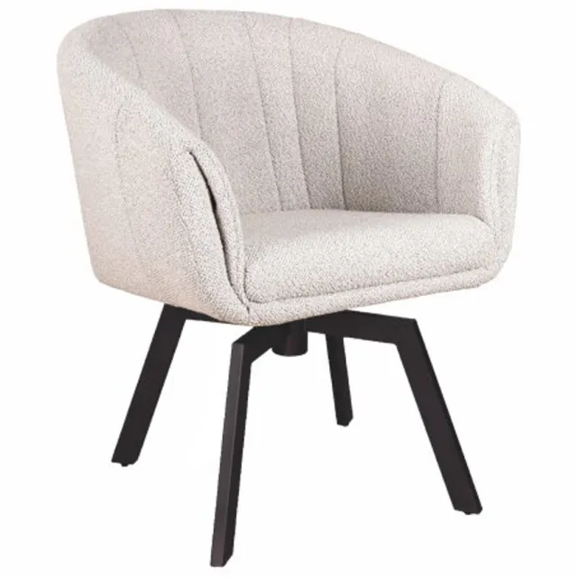 Moods Collection Eetkamerstoel Brussel draaibaar poot Mars zwart - cosmo nature 01