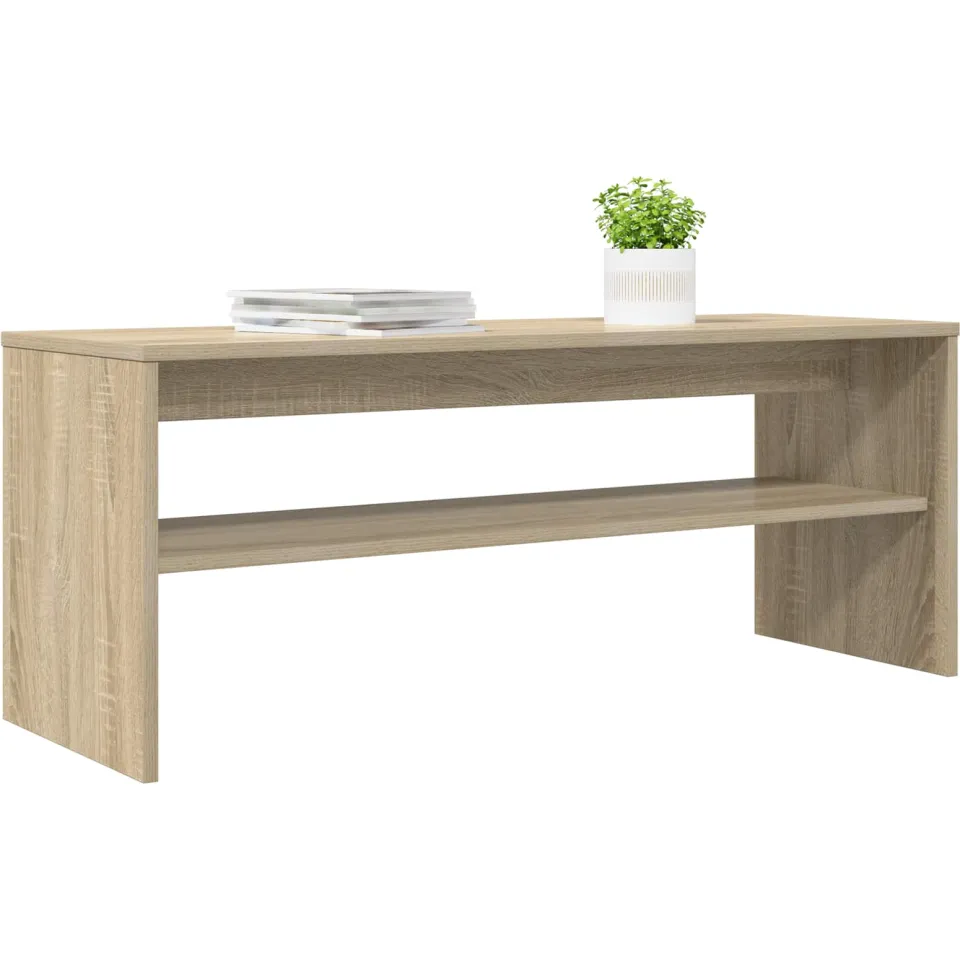 vidaXL TV-kast 100 x 35 x 40 cm Sonoma Eiken Bewerkt hout Bruin