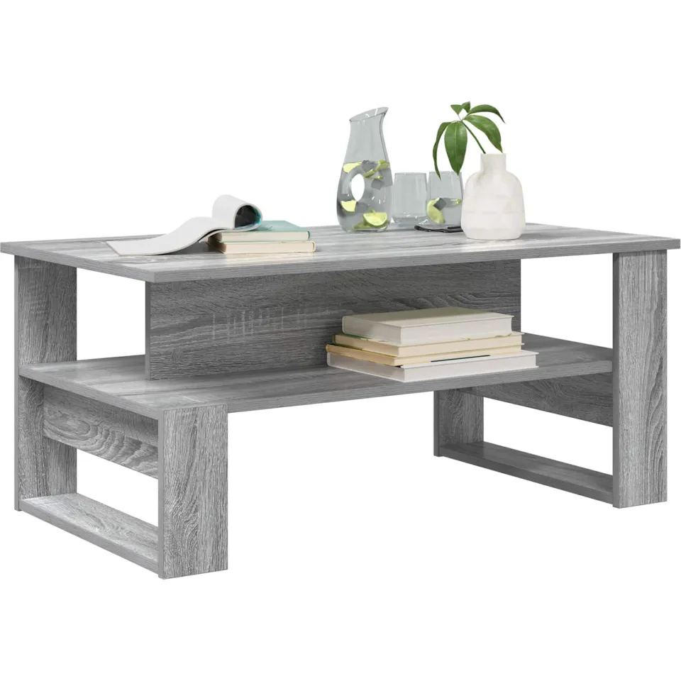 vidaXL Salontafel Grijs Sonoma 90 x 50 x 40 cm Bewerkt hout, foto 3