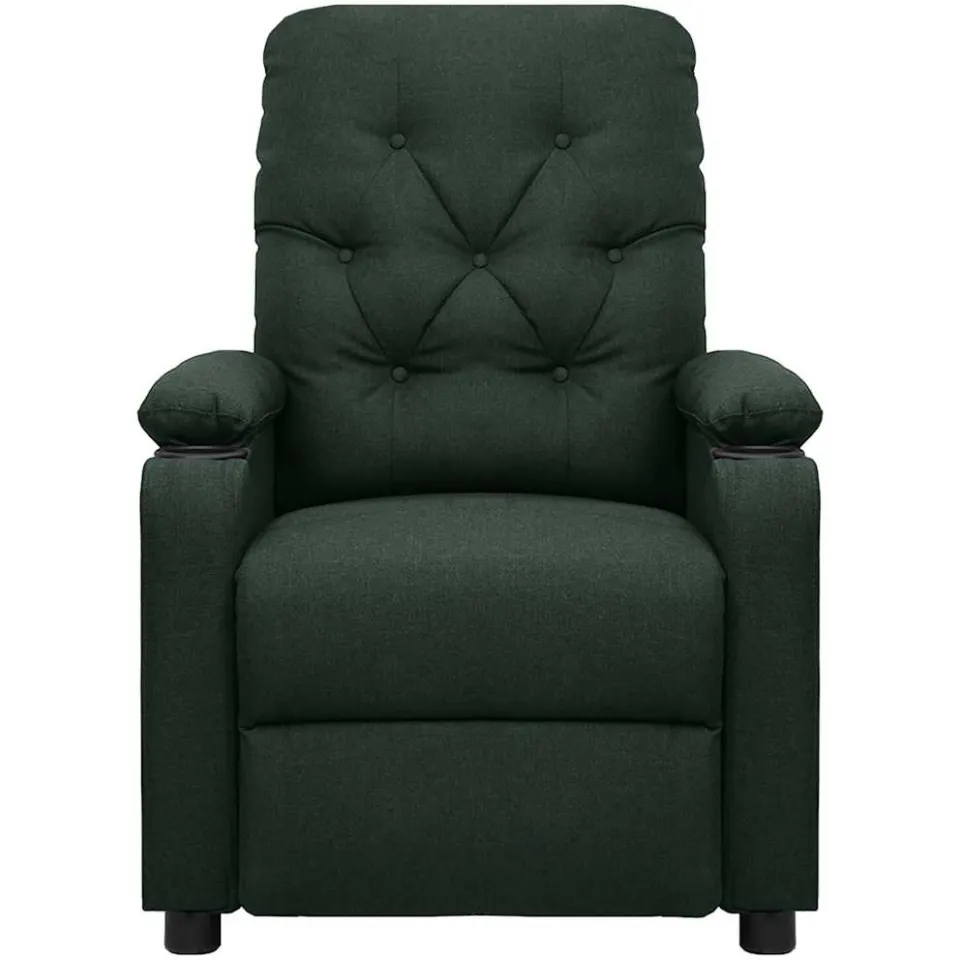 vidaXL Massagestoel stof donkergroen groen, foto 2