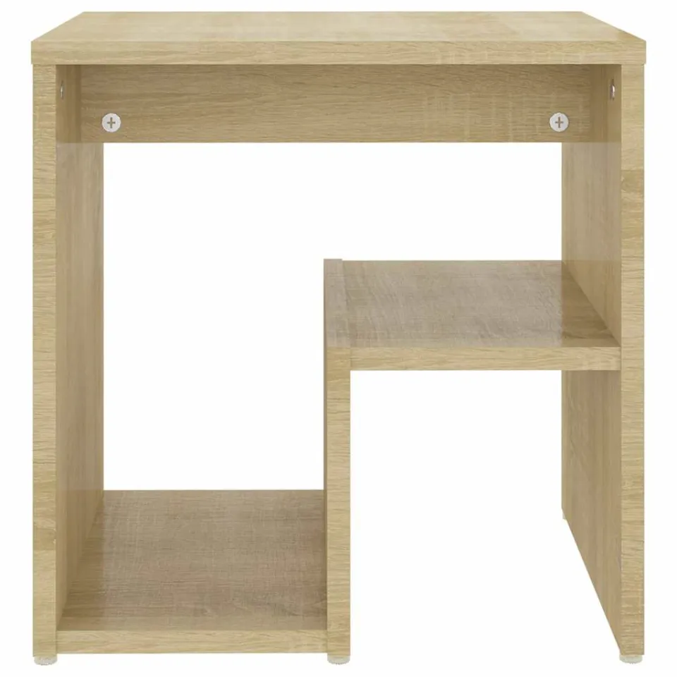 vidaXL Nachtkastje 40x30x40 cm bewerkt hout sonoma eikenkleurig, foto 4