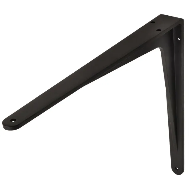 Wovar Plankdrager Zwart Aluminium 34 x 29 cm | Per Stuk
