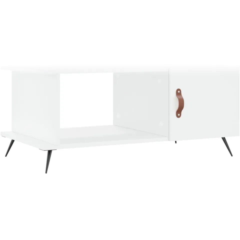 vidaXL Salontafel 90x50x40 cm bewerkt hout wit, foto 3