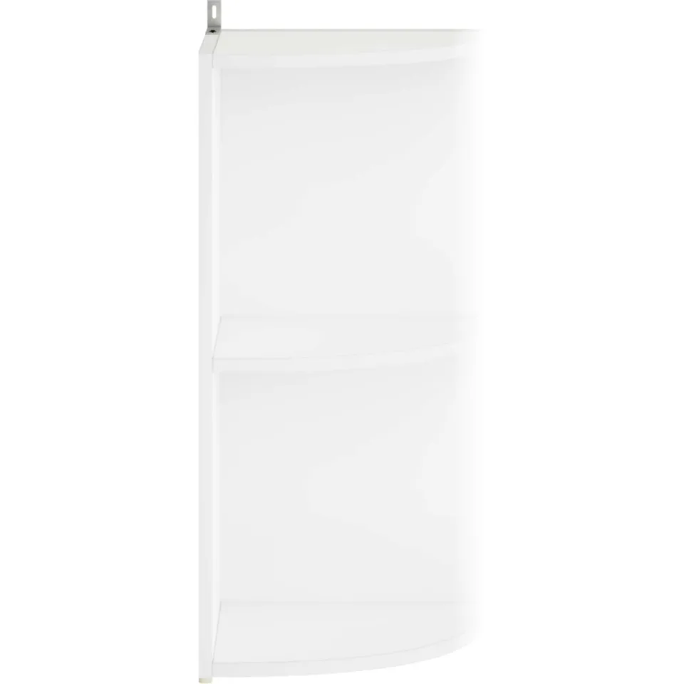 vidaXL Hoekplank 2-laags 41,5 x 41,5 x 72 cm Bewerkt hout Wit